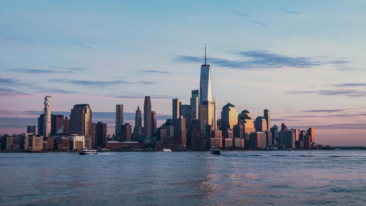 Manhattan skyline across the Hudson River